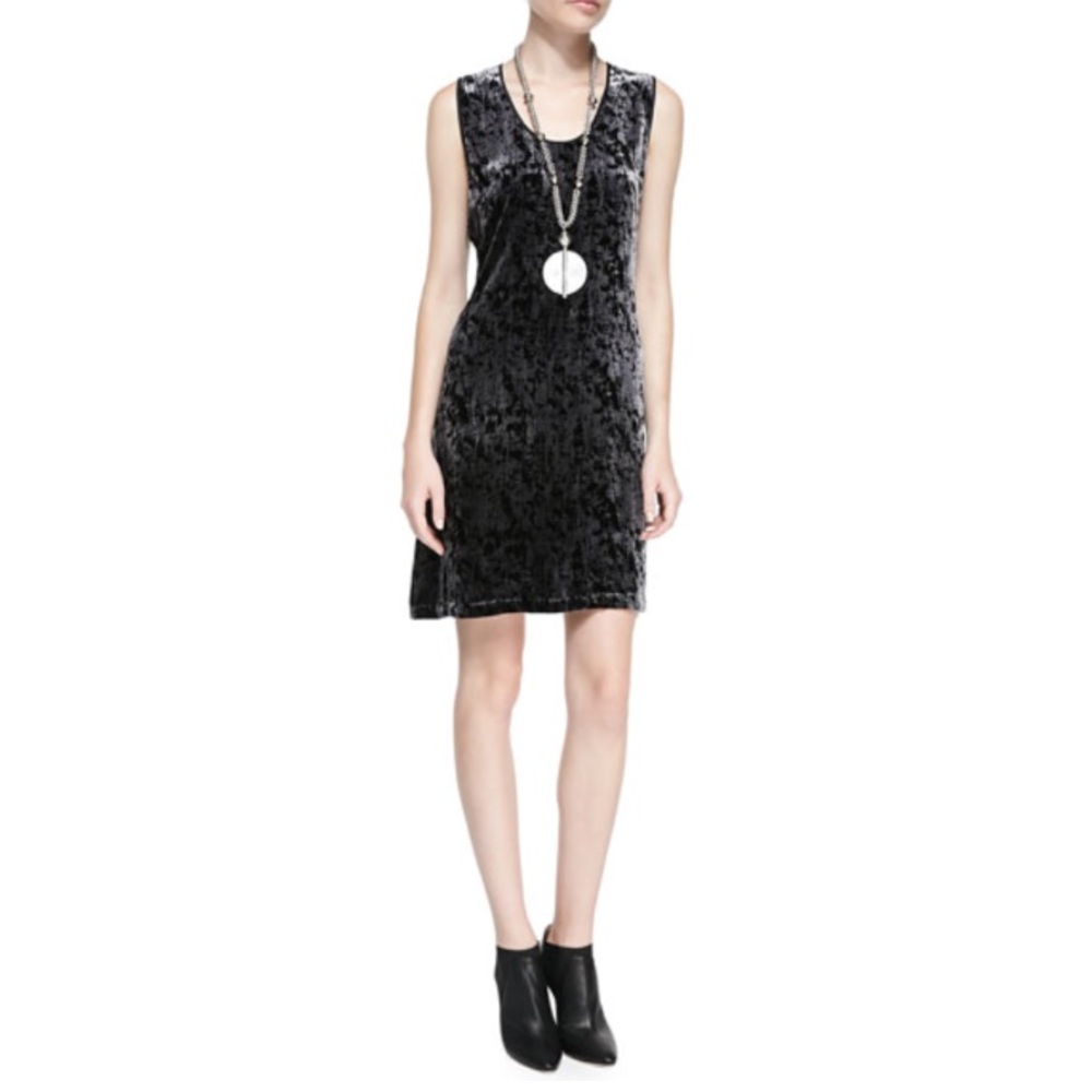 Eileen Fisher Sleeveless Iridescent Velvet Dress